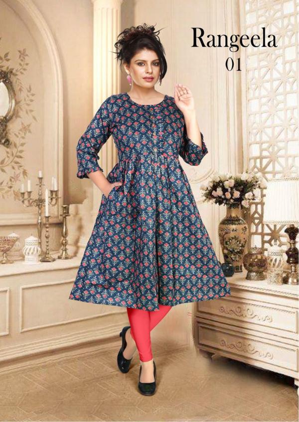 Moksha Rangeela Cambric Cotton Designer Kurti Collection